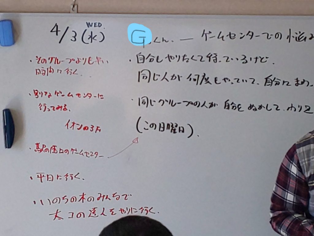 今日のミーティング